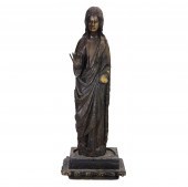 A CONTINENTAL CARVED WOOD SANT