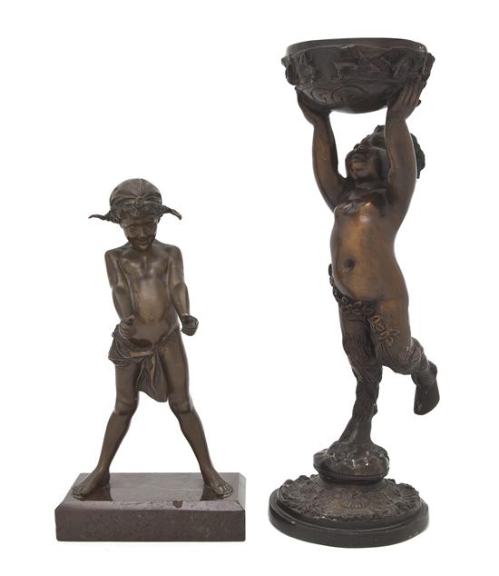 A Continental Cast Bronze Figure