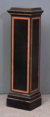 A Continental ebonised gilt de