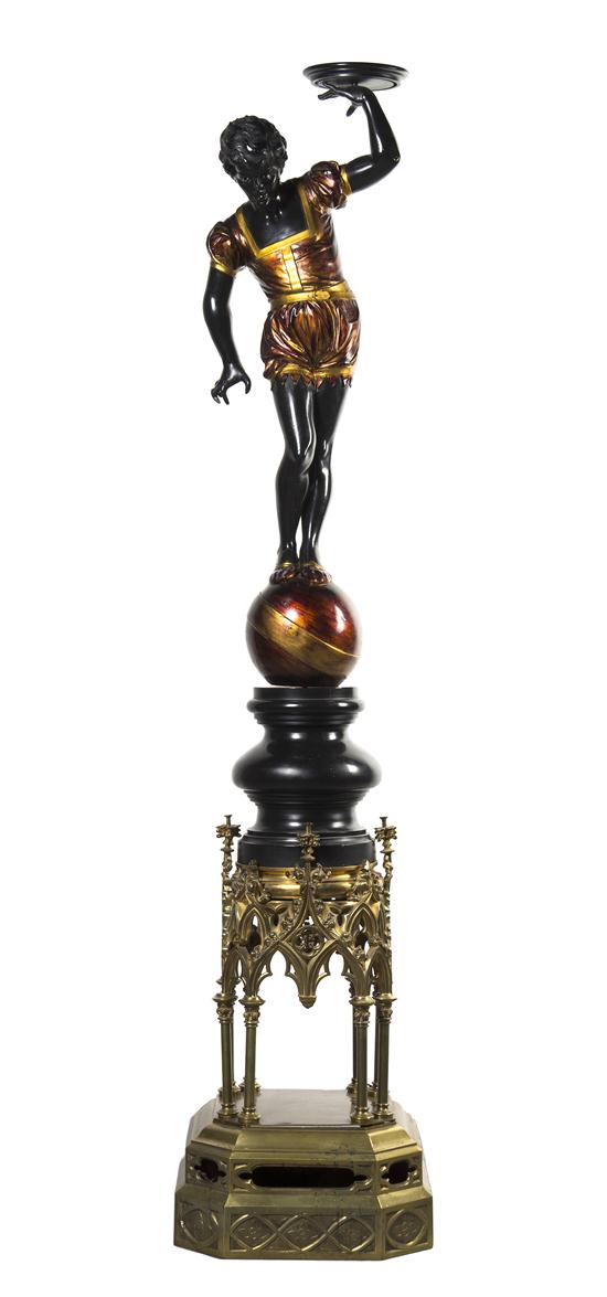 * A Continental Ebonized and Parcel