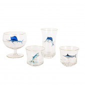 A CONTINENTAL ENAMEL GLASS SUI