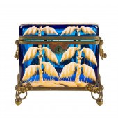 A CONTINENTAL ENAMELED BLUE GL