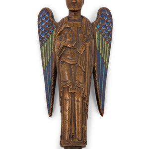 A Continental Enameled Bronze