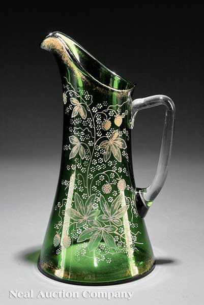 A Continental Enameled Emerald