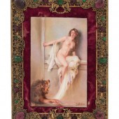 A Continental Enameled Metal P