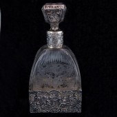 A CONTINENTAL ETCHED GLASS DEC