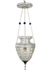 A CONTINENTAL FACETED GLASS CH
