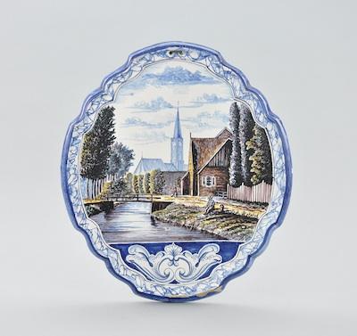 A Continental Faience Plaque
