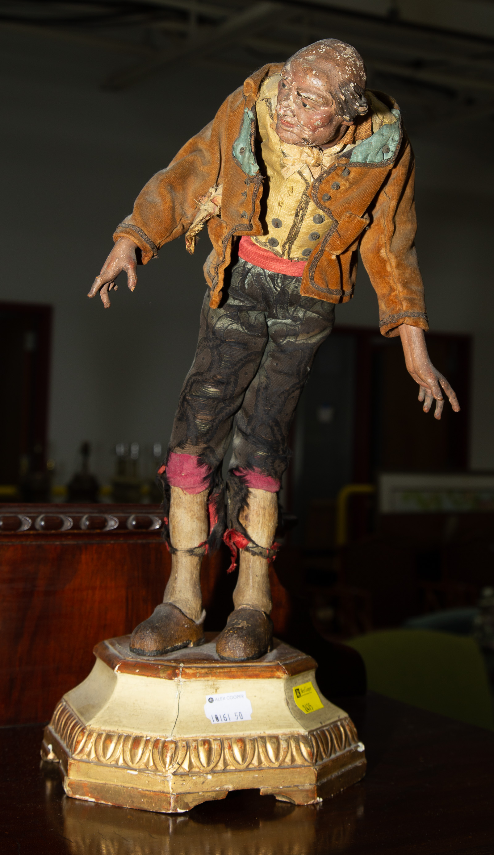 A CONTINENTAL FIGURE OF AN OLD