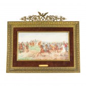 A CONTINENTAL FRAMED MINIATURE
