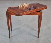 A CONTINENTAL FRUITWOOD FOLD T