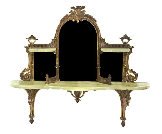 A Continental Gilt Bronze and
