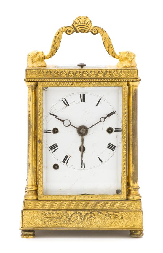 A Continental Gilt Bronze
