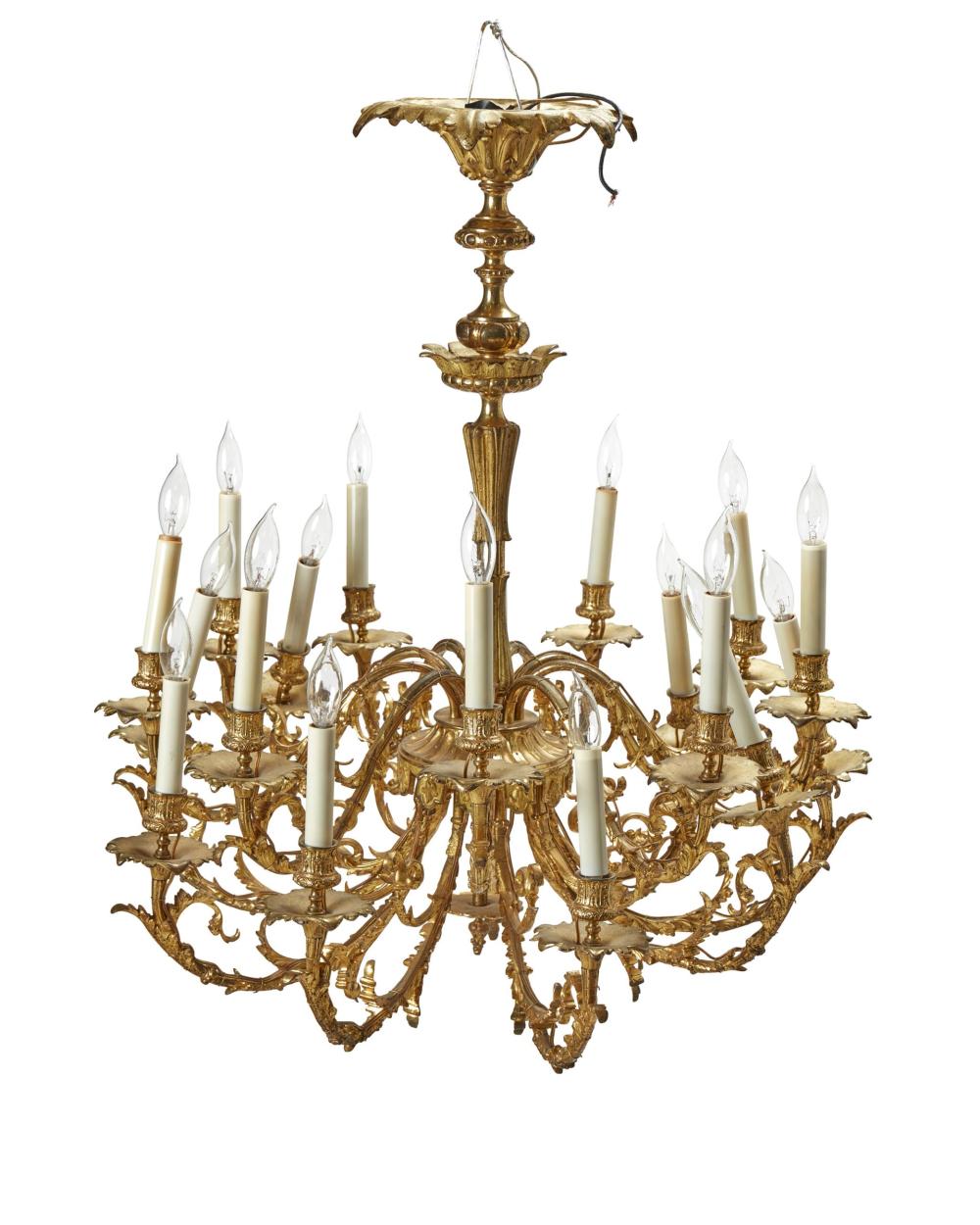 A CONTINENTAL GILT-BRONZE