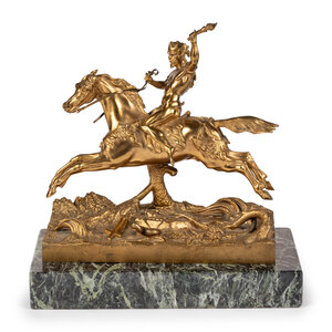 A Continental Gilt Bronze Figural