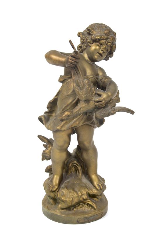 A Continental Gilt Metal Figural