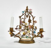 A CONTINENTAL GILT METAL FIGUR