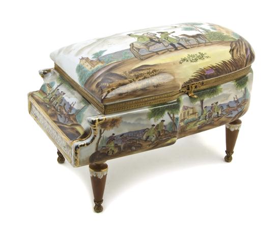 A Continental Gilt Metal Mounted