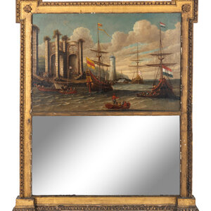 A Continental Giltwood Trumeau