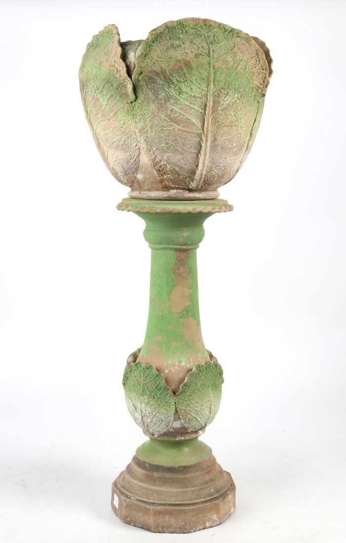 A CONTINENTAL GLAZED EARTHENWARE