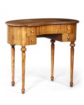 A CONTINENTAL INLAID MAHOGANY