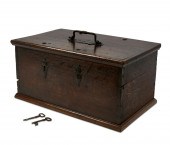 A CONTINENTAL IRON MOUNTED OAK