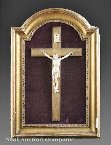 A Continental Ivory and Giltwood