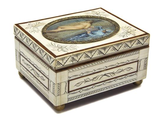 A Continental Ivory Veneered