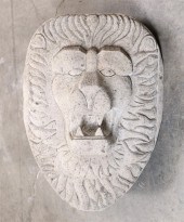 A CONTINENTAL LIMESTONE LION M