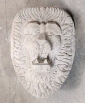 A CONTINENTAL LIMESTONE LION M
