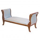 A CONTINENTAL MAHOGANY DAYBED
