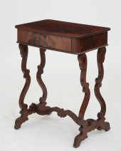 A CONTINENTAL MAHOGANY SIDE TA