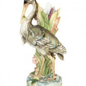 A Continental Majolica Pelican