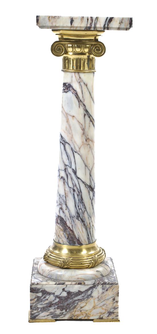 A Continental Marble and Gilt