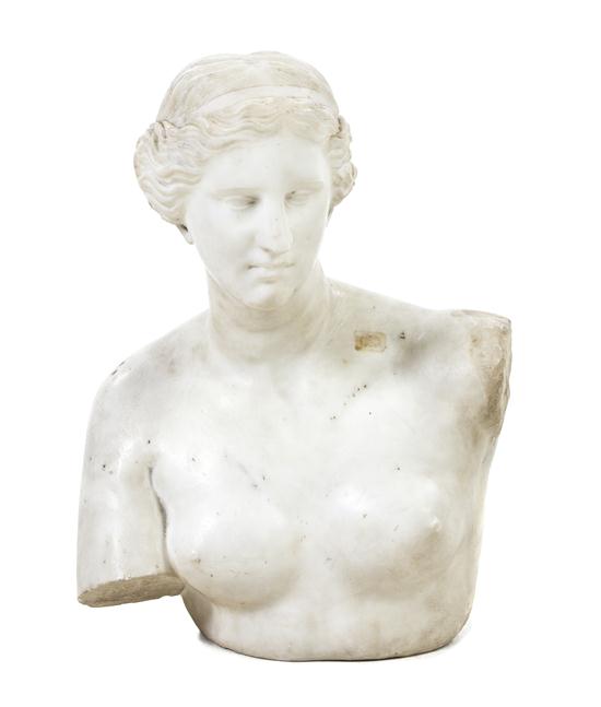A Continental Marble Bust depicting