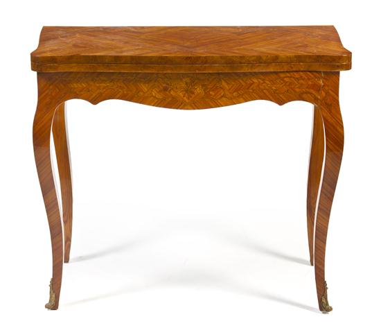 A Continental Marquetry Games Table