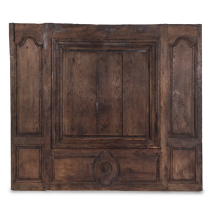 A Continental Oak Boiserie Panel