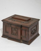 A CONTINENTAL OAK VENEERED TAB