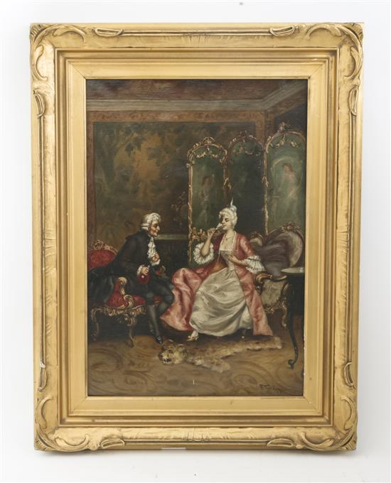 A Continental Oil Painting