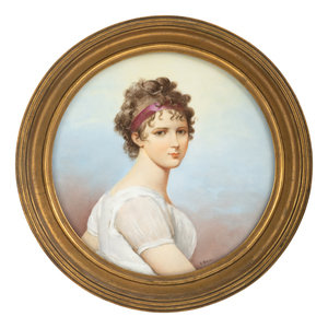 A Continental Painted Porcelain