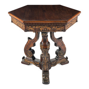 A Continental Parcel Gilt Beechwood
