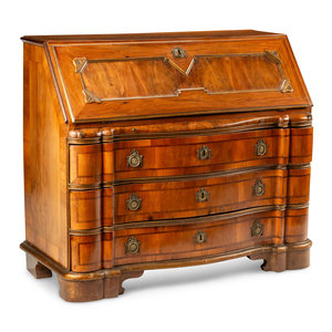 A Continental Parcel Gilt Walnut