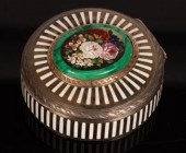 A Continental patch box, marke