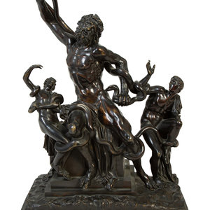 A Continental Patinated Bronze