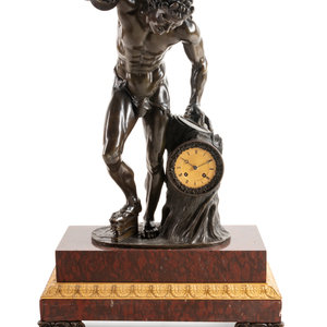A Continental Patinated Bronze