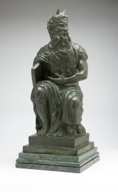 A Continental patinated bronze
