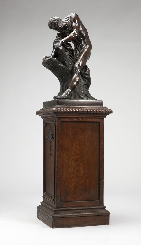 A Continental patinated bronze