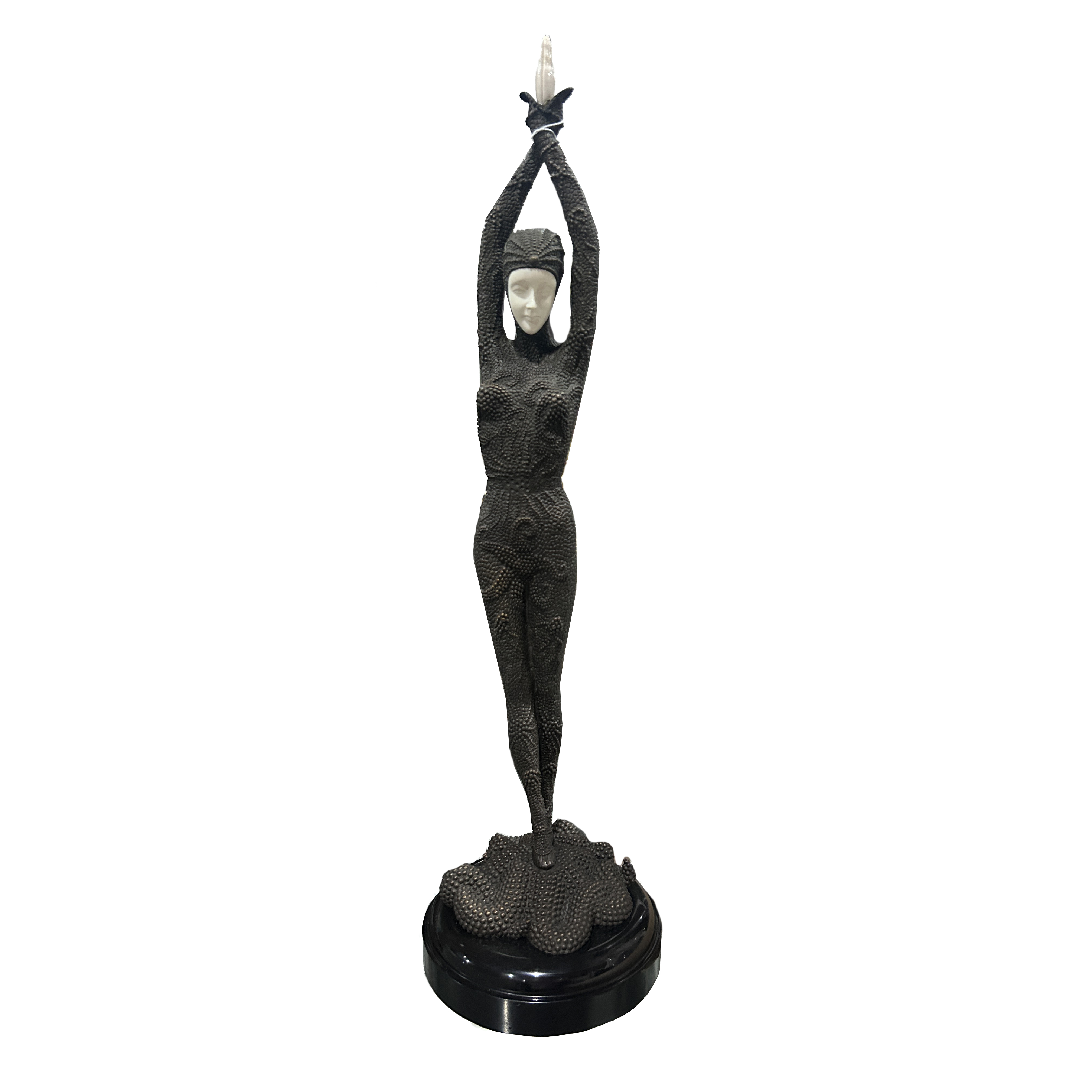 A CONTINENTAL PATINATED BRONZE