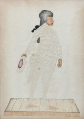 A CONTINENTAL PINPRICK PORTRAI