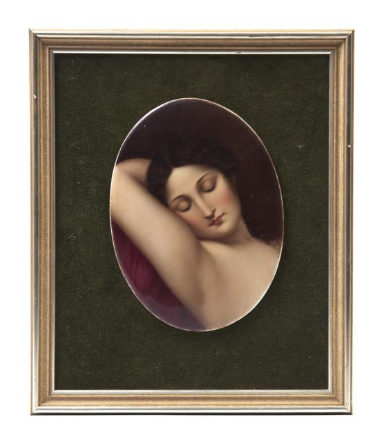 * A Continental Porcelain Plaque of